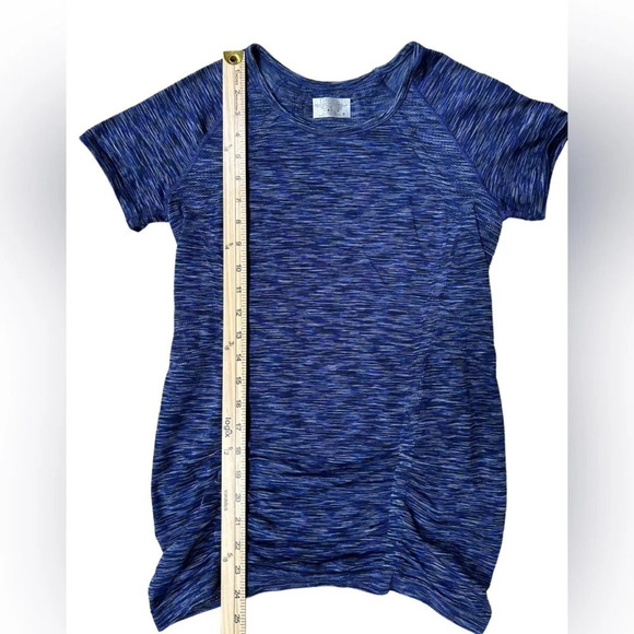 Athleta | Fastest Track Tee in Space Dye Blue, Size Medium - Picture 5 of 6